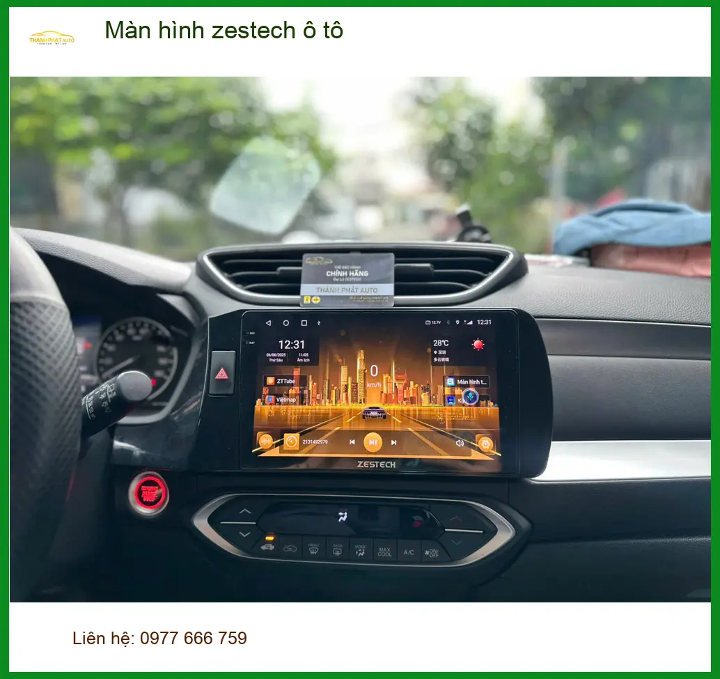 Chú Hiếu lắp màn hình Zestech ô tô cho Ford Everest tại Quận 2. ảnh thực tế 3