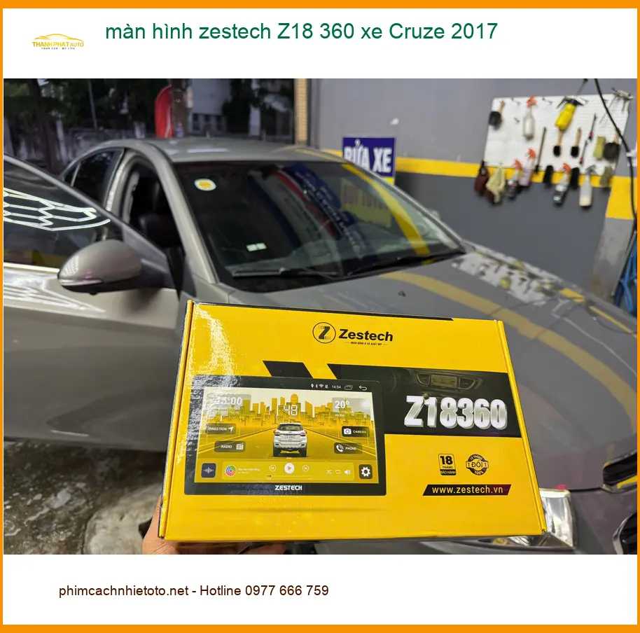 Địa chỉ lắp màn hình Zestech Z18 360 xe Cruze 2017 chính hãng Thủ Đức