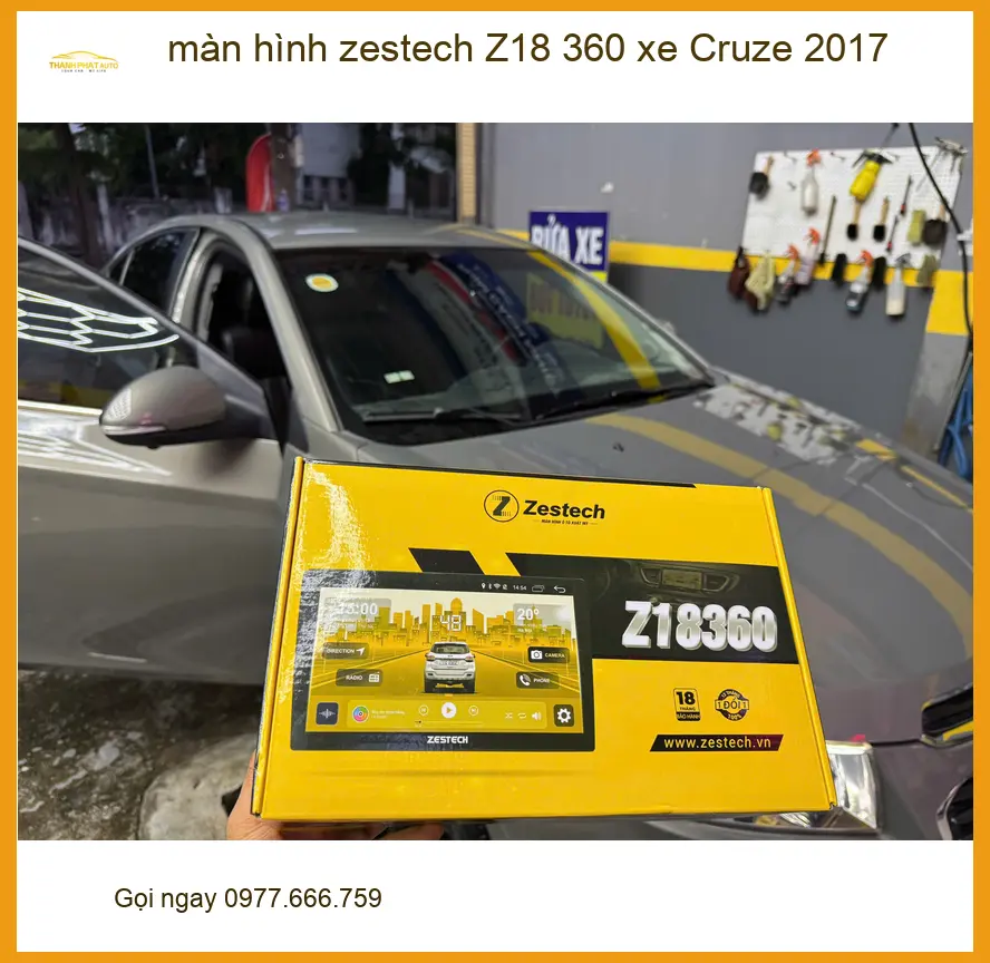 Anh Đăng lắp màn hình Zestech Z18 360 cho Cruze 2017 tại Bình Chánh