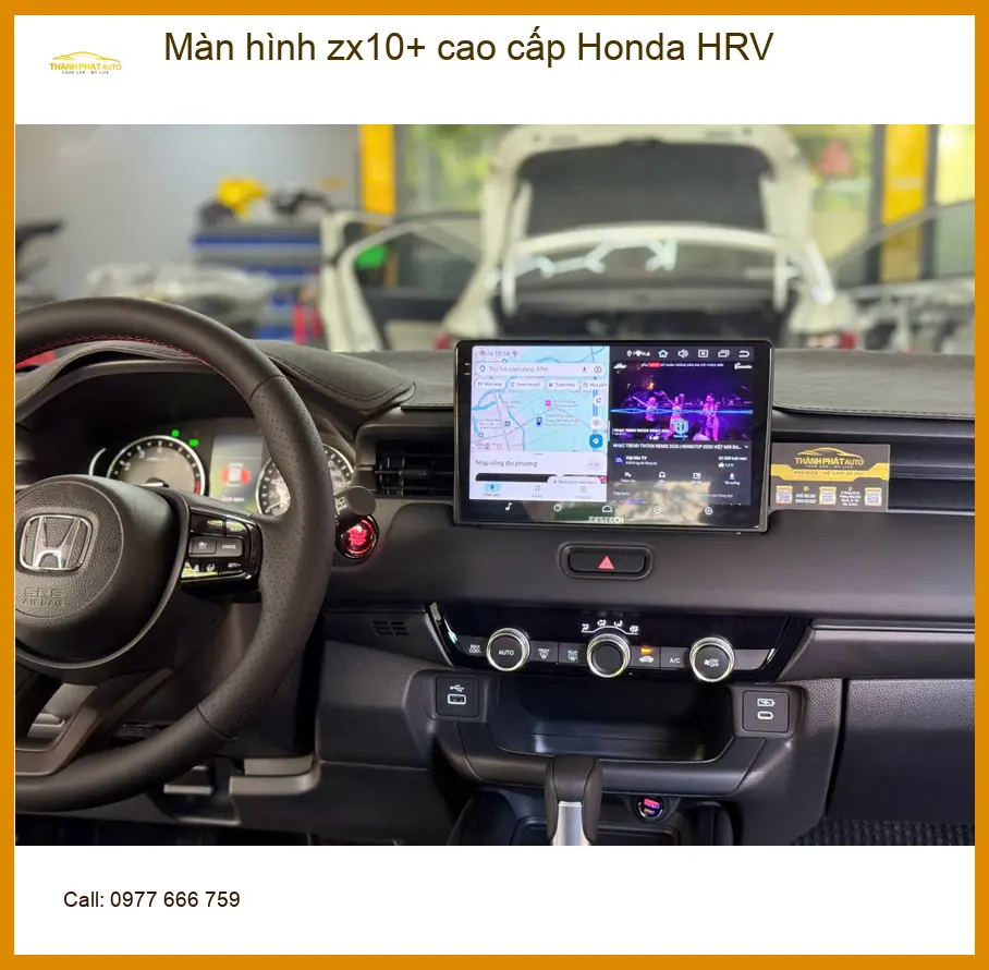 Anh Tùng nâng cấp màn hình ZX10+ cao cấp Honda HRV tại Quận 2