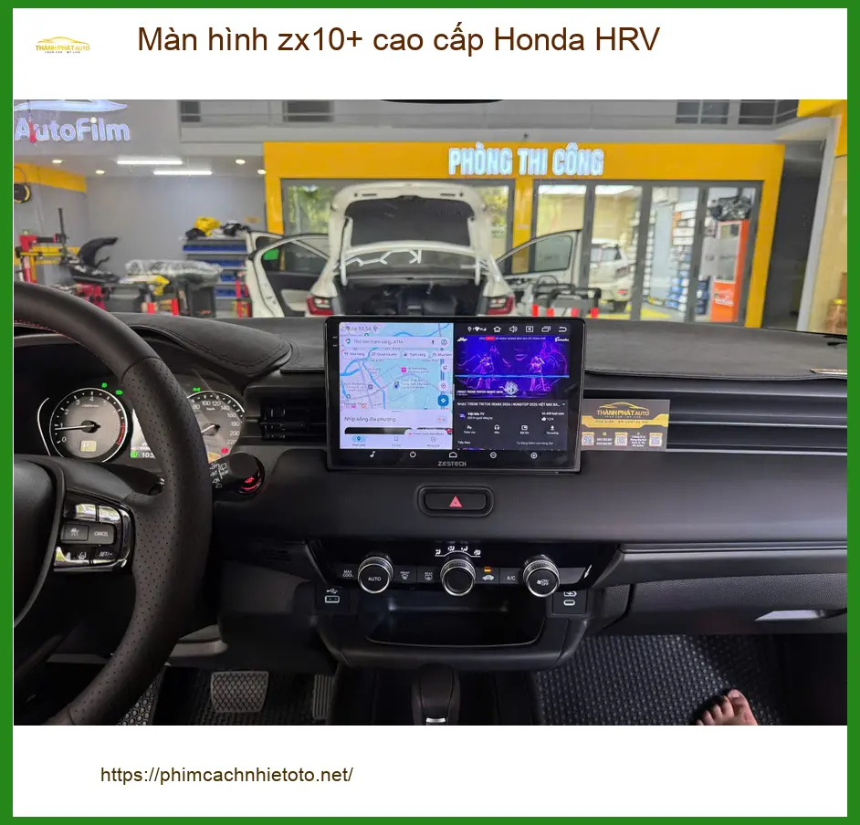 Anh Kiên lắp màn hình ZX10+ cao cấp Honda HRV tại Quận 7 ảnh thực tế 3
