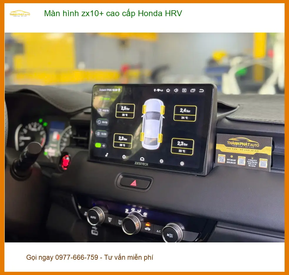 Chị Thảo lắp màn hình ZX10+ cao cấp Honda HRV tại Quận Thủ Đức ảnh thực tế 2