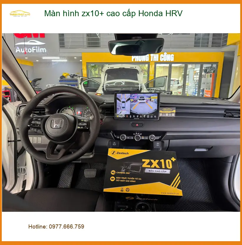 Chị Thảo lắp màn hình ZX10+ cao cấp Honda HRV tại Quận Thủ Đức ảnh thực tế 3
