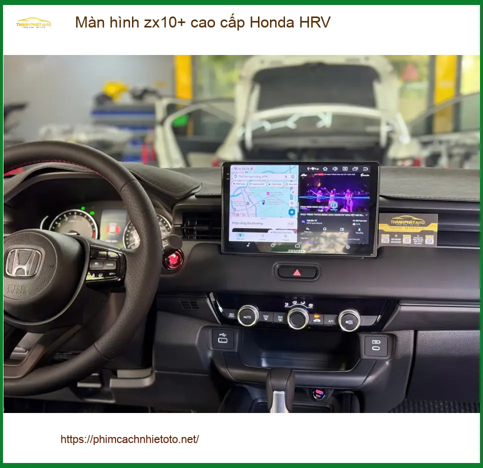 Chị Thảo lắp màn hình ZX10+ cao cấp Honda HRV tại Quận Thủ Đức ảnh thực tế 4
