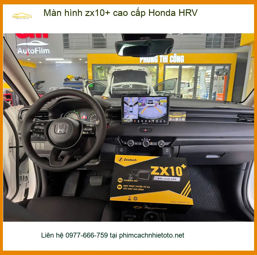 Anh Tùng lắp màn hình ZX10+ cao cấp cho Honda HRV Quận 3 để nâng tầm trải nghiệm