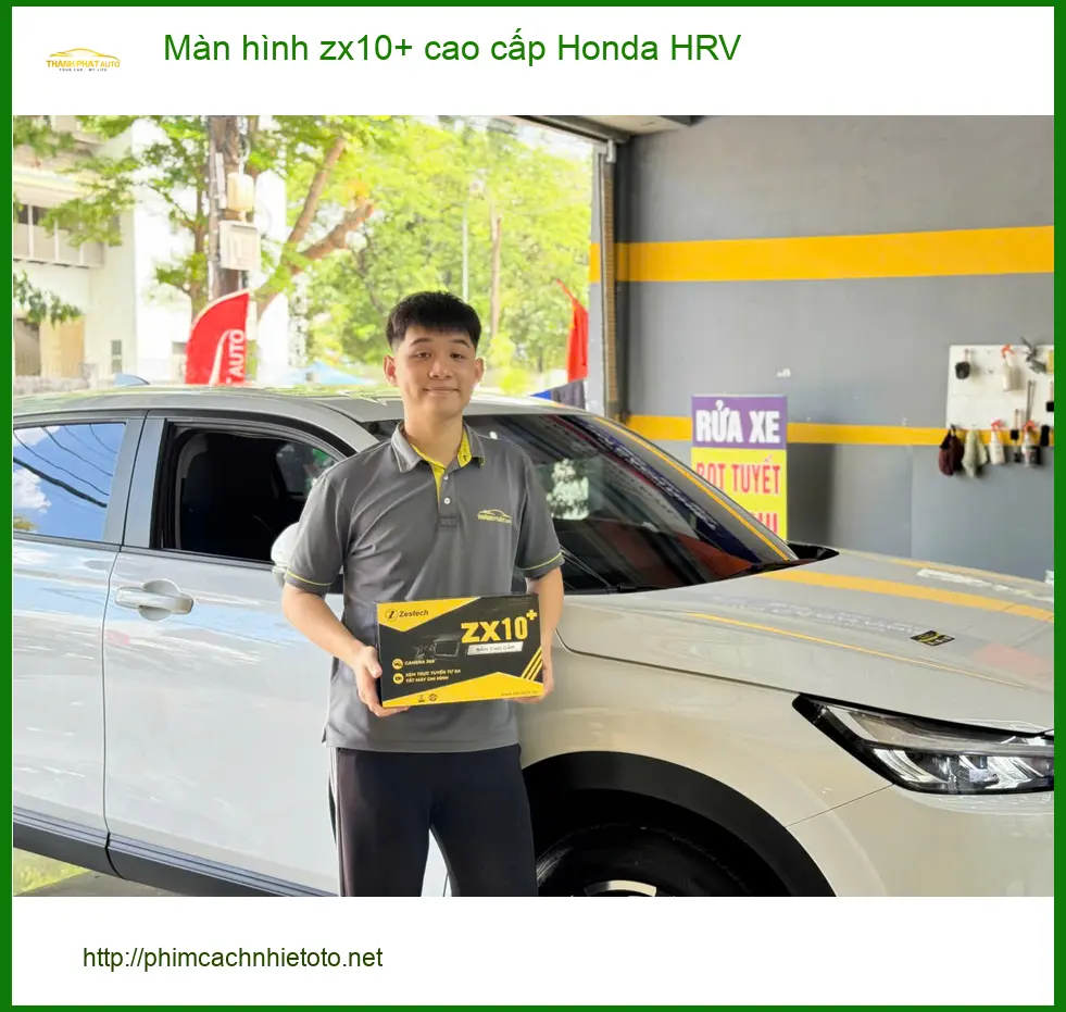 Anh Tùng lắp màn hình ZX10+ cao cấp cho Honda HRV Quận 3 để nâng tầm trải nghiệm ảnh thực tế 2