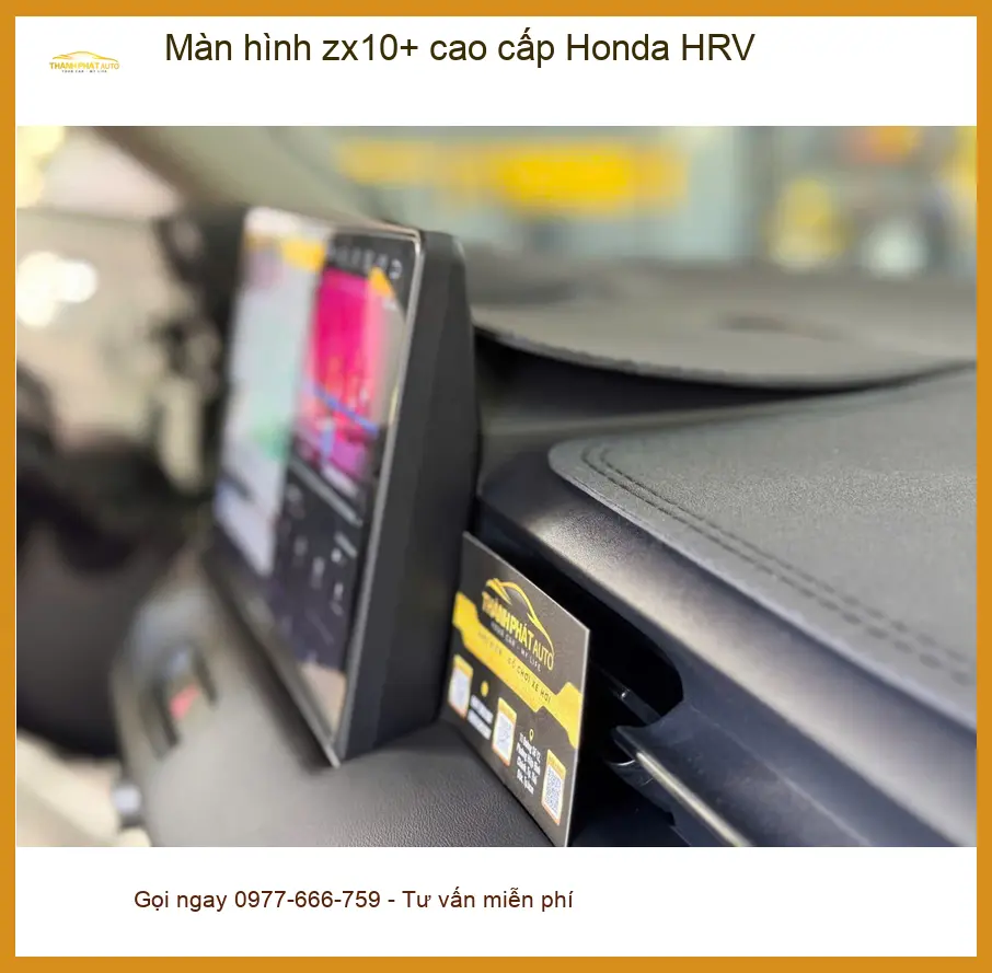 Anh Tùng lắp màn hình zx10+ cao cấp Honda HRV vì màn zin thiếu giải trí tại Quận Gò Vấp ảnh thực tế 2
