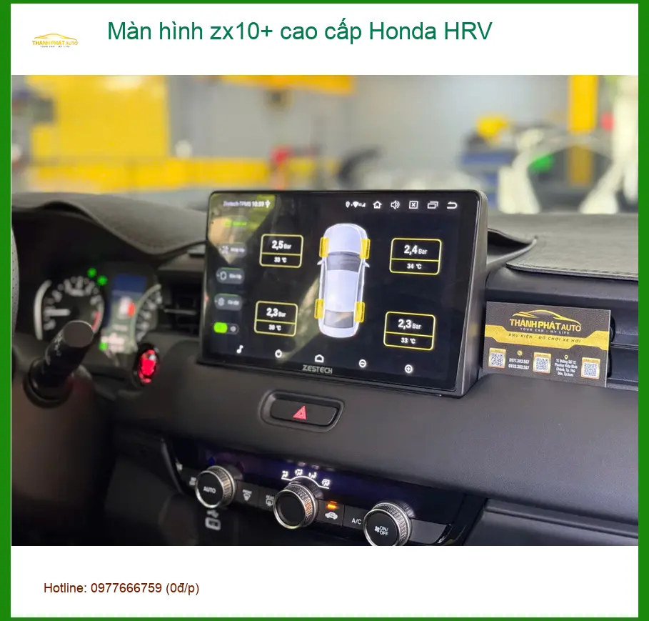 Anh Tùng lắp màn hình zx10+ cao cấp Honda HRV vì màn zin thiếu giải trí tại Quận Gò Vấp ảnh thực tế 3