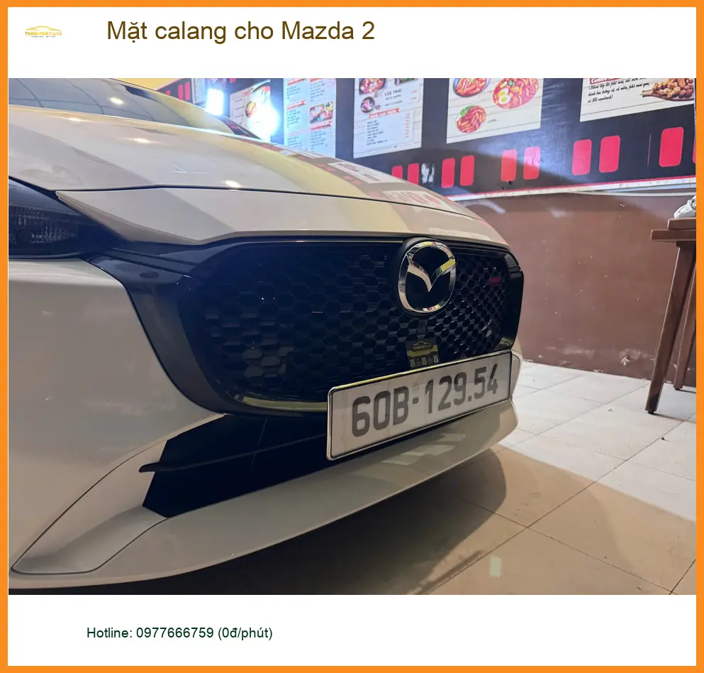 Chú Khang độ mặt calang cho Mazda 2 tại Quận Bình Thạnh ảnh thực tế 2