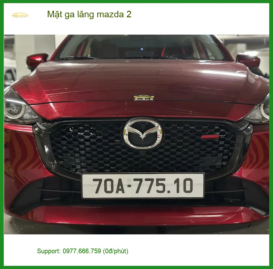 Anh Khải độ mặt ga lăng Mazda 2 tại Nhà Bè để thay mới diện mạo xe