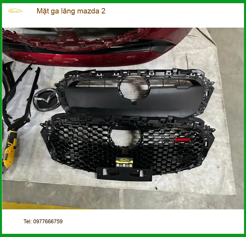 Anh Dũng lắp Mặt ga lăng Mazda 2 tại Quận 11 để làm mới xe ảnh thực tế 4