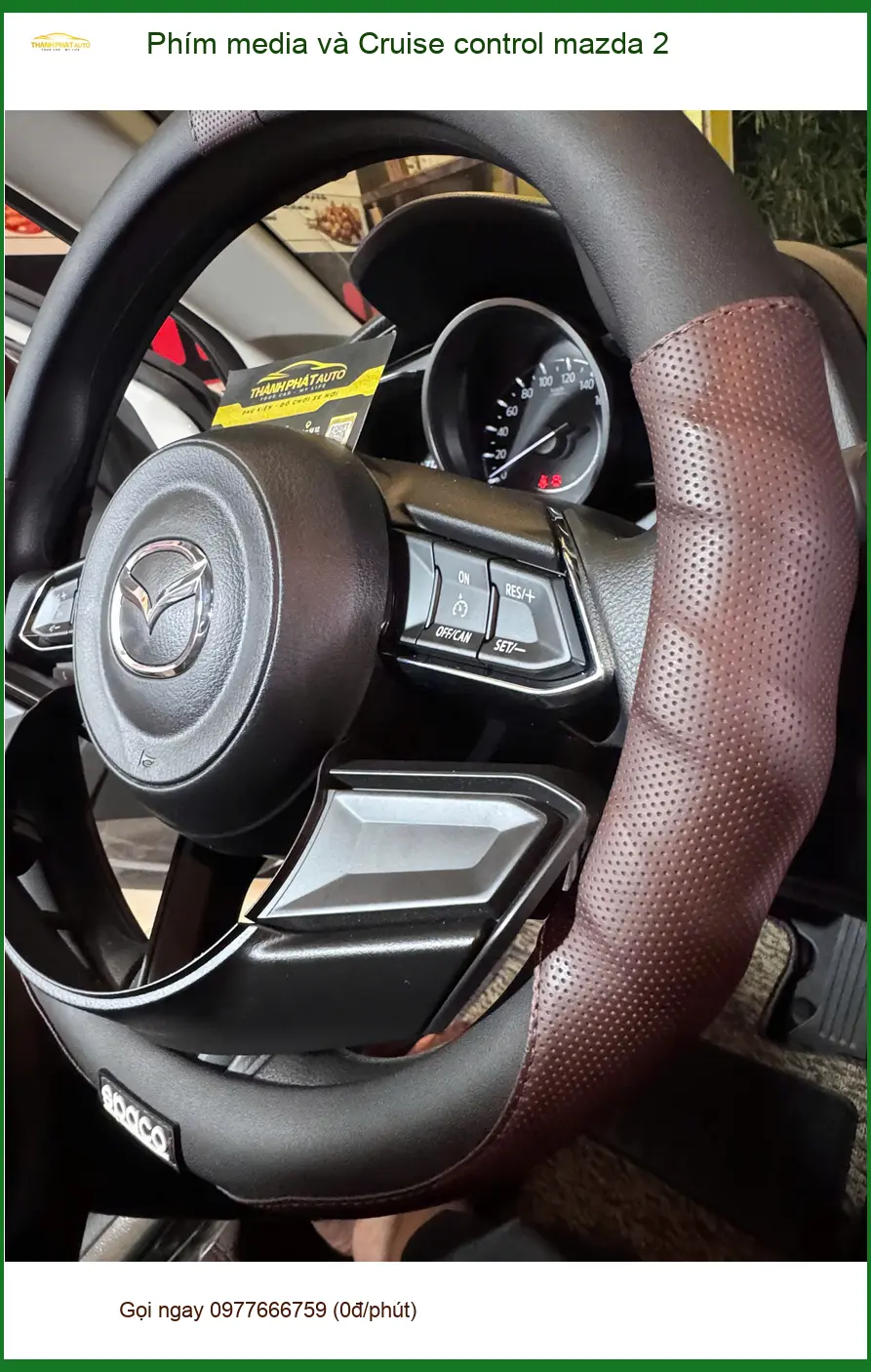 Anh Phi nâng cấp Phím media và Cruise control Mazda 2 Quận 8 giúp lái xe tiện lợi ảnh thực tế 2