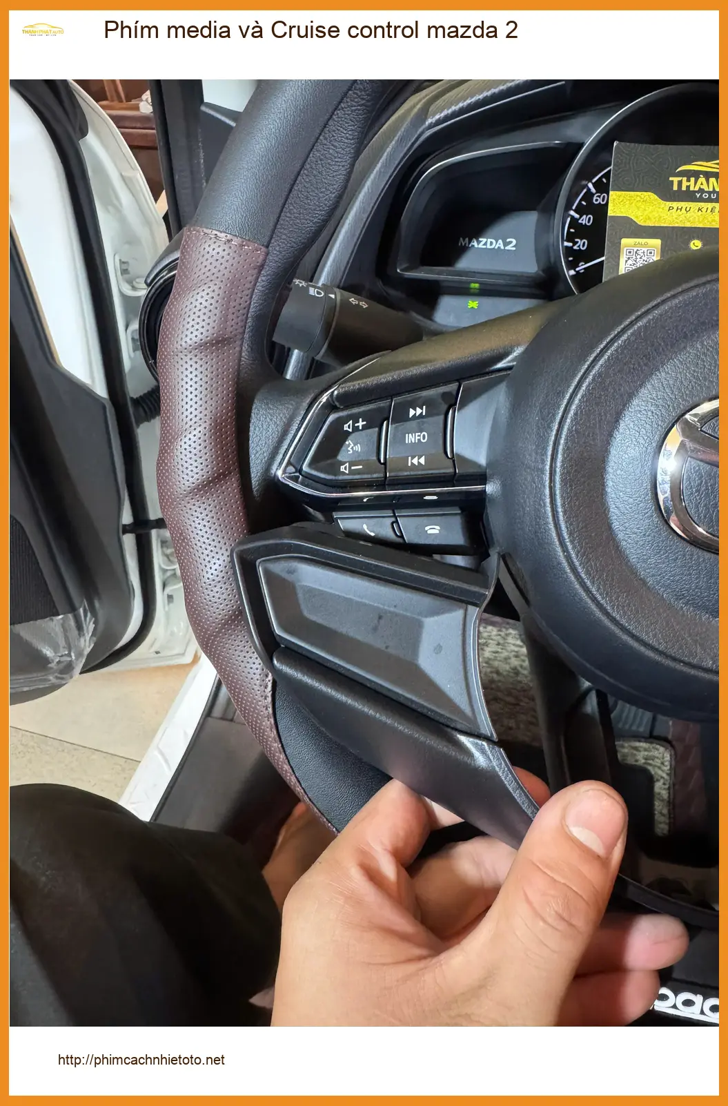 Anh Phi nâng cấp Phím media và Cruise control Mazda 2 Quận 8 giúp lái xe tiện lợi ảnh thực tế 3