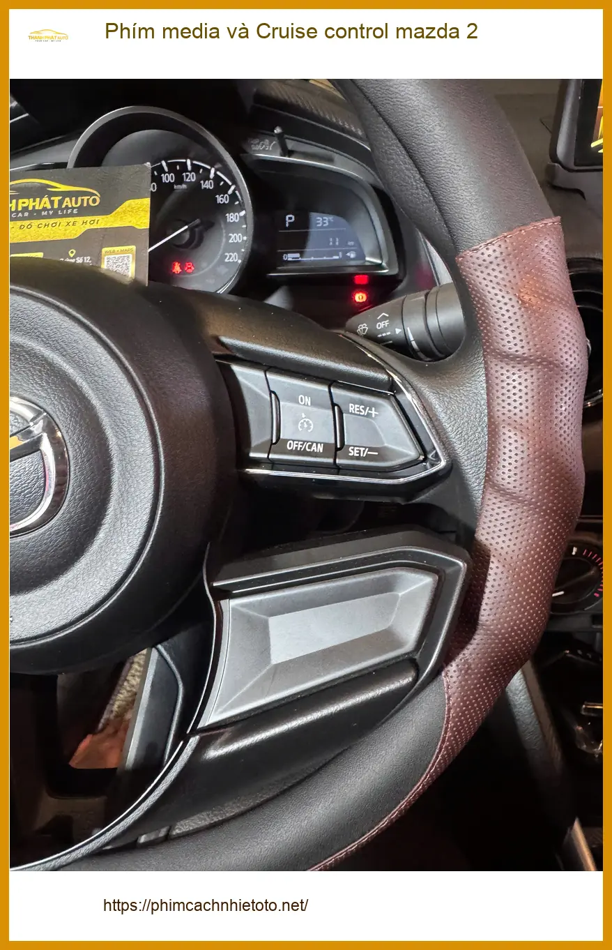 Anh Khang lắp Phím media và Cruise control Mazda 2 tại Hóc Môn để lái xe tiện lợi hơn ảnh thực tế 2
