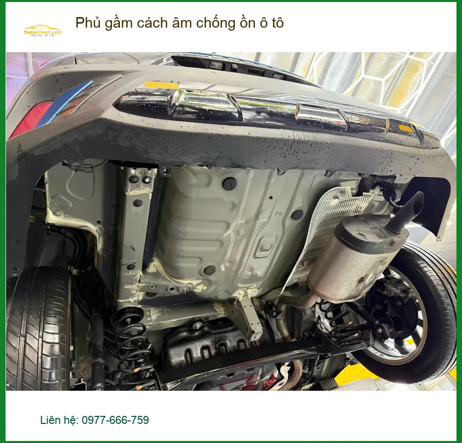 Anh Khải phủ gầm cách âm chống ồn cho Suzuki XL7 tại Hóc Môn ảnh thực tế 2