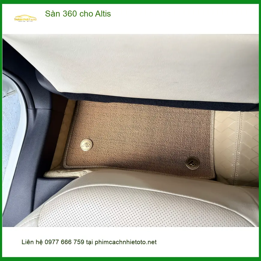 Chú Trường lắp Sàn 360 cho Toyota Altis tại Quận Tân Phú vì muốn nội thất luôn sạch ảnh thực tế 4