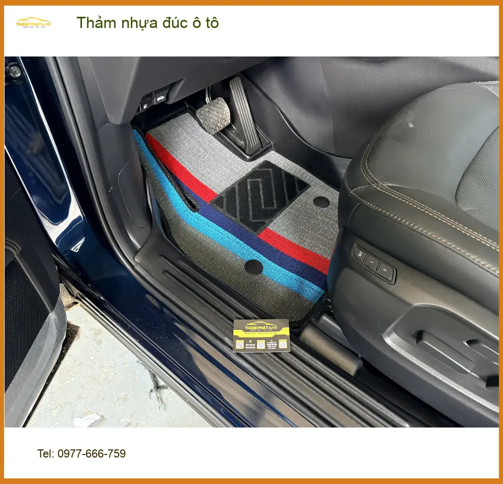 Anh Duy lắp thảm nhựa đúc ô tô Hyundai Accent Quận Tân Phú nội thất sạch bền