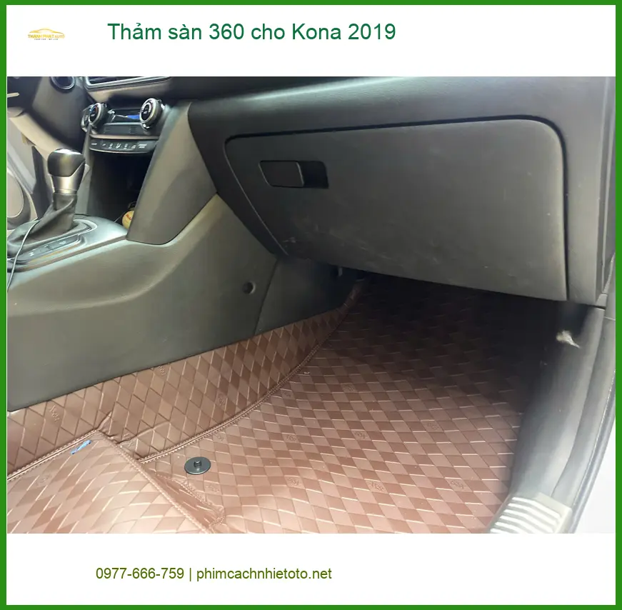 Chú Sâm lắp thảm sàn 360 cho Kona 2019 tại Cần Giờ vì thảm cũ khó vệ sinh ảnh thực tế 4