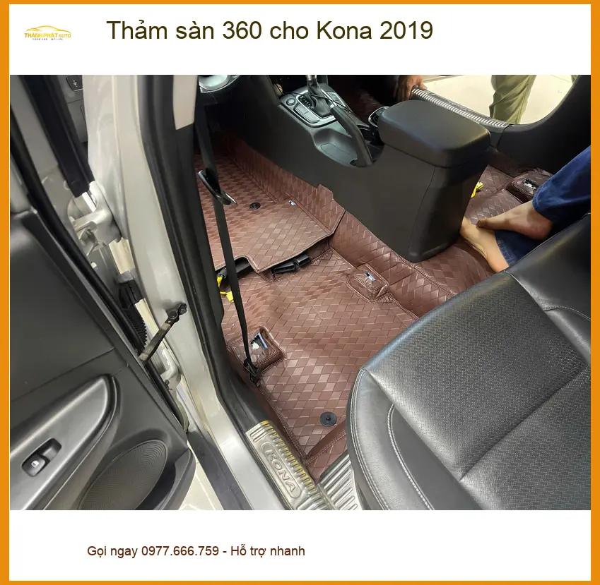Anh Tùng lắp Thảm sàn 360 cho Kona 2019 tại Hóc Môn vì muốn giữ xe luôn sạch sẽ