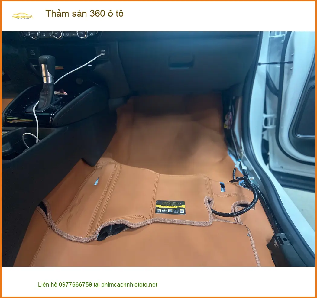 Anh Khải lắp thảm sàn 360 ô tô Honda CRV tại Quận 12 để nội thất luôn sạch đẹp ảnh thực tế 2