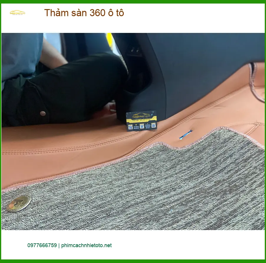 Anh Khang lắp thảm sàn 360 ô tô cho Kia Carnival tại Thủ Đức, sạch đẹp