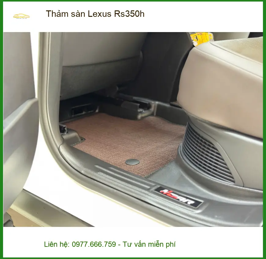 Anh Bách thay thảm sàn Lexus Rs350h tại Quận 12 để nội thất luôn sạch đẹp ảnh thực tế 3