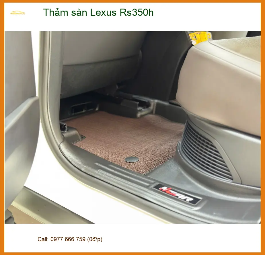 Anh Quý lắp thảm sàn Lexus Rs350h tại Quận Tân Phú để nội thất luôn sạch đẹp