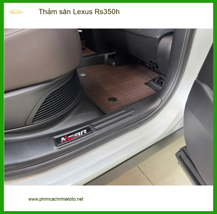 Anh Minh lắp thảm sàn Lexus Rs350h tại Bình Chánh để nội thất luôn sạch đẹp và sang trọng ảnh thực tế 4