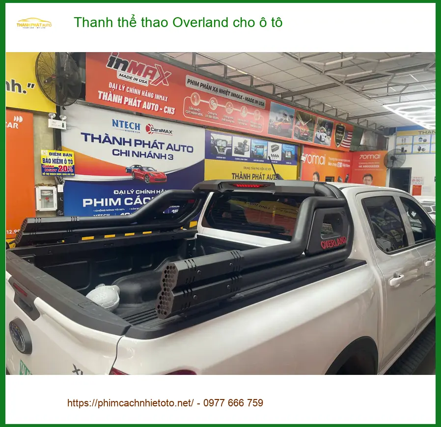 Chú Minh lắp thanh thể thao Overland cho Ford Ranger Wildtrak tại Quận Tân Bình để tăng vẻ hầm hố ảnh thực tế 3