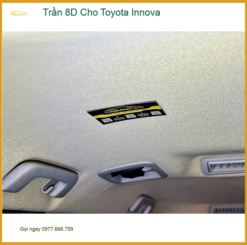 Anh Quốc lắp Trần 8D Cho Toyota Innova Quận 12 để không gian xe thêm sang trọng
