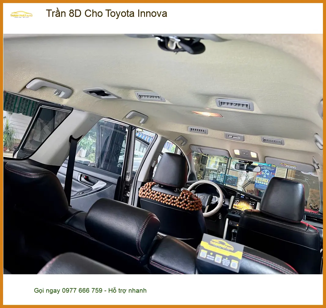 Anh Tú làm Trần 8D cho Toyota Innova tại Quận 9 để nội thất sang trọng hơn ảnh thực tế 2