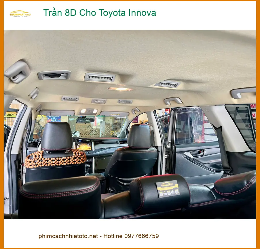 Anh Tú làm Trần 8D cho Toyota Innova tại Quận 9 để nội thất sang trọng hơn ảnh thực tế 3