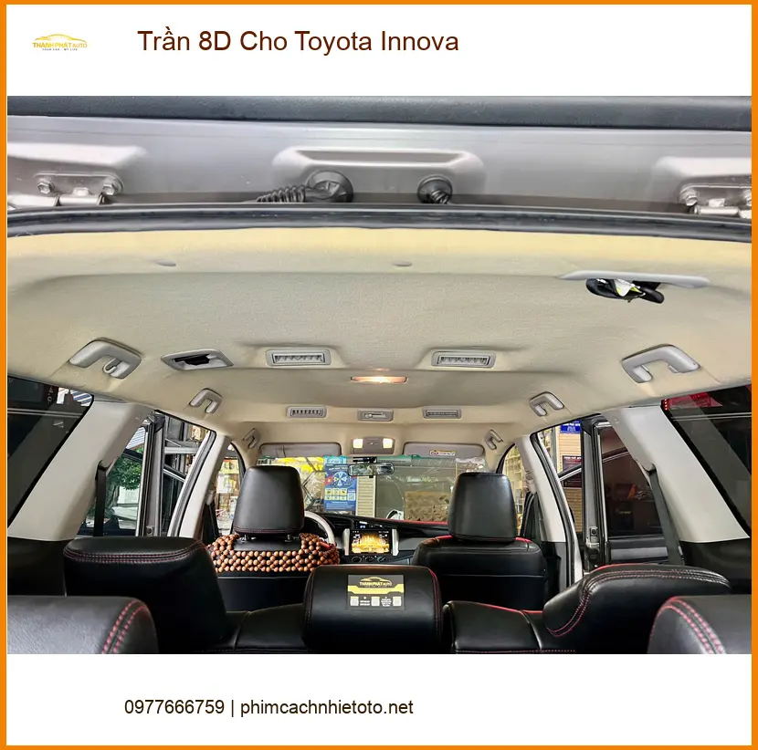 Anh Quốc lắp Trần 8D Cho Toyota Innova Quận 12 để không gian xe thêm sang trọng ảnh thực tế 4