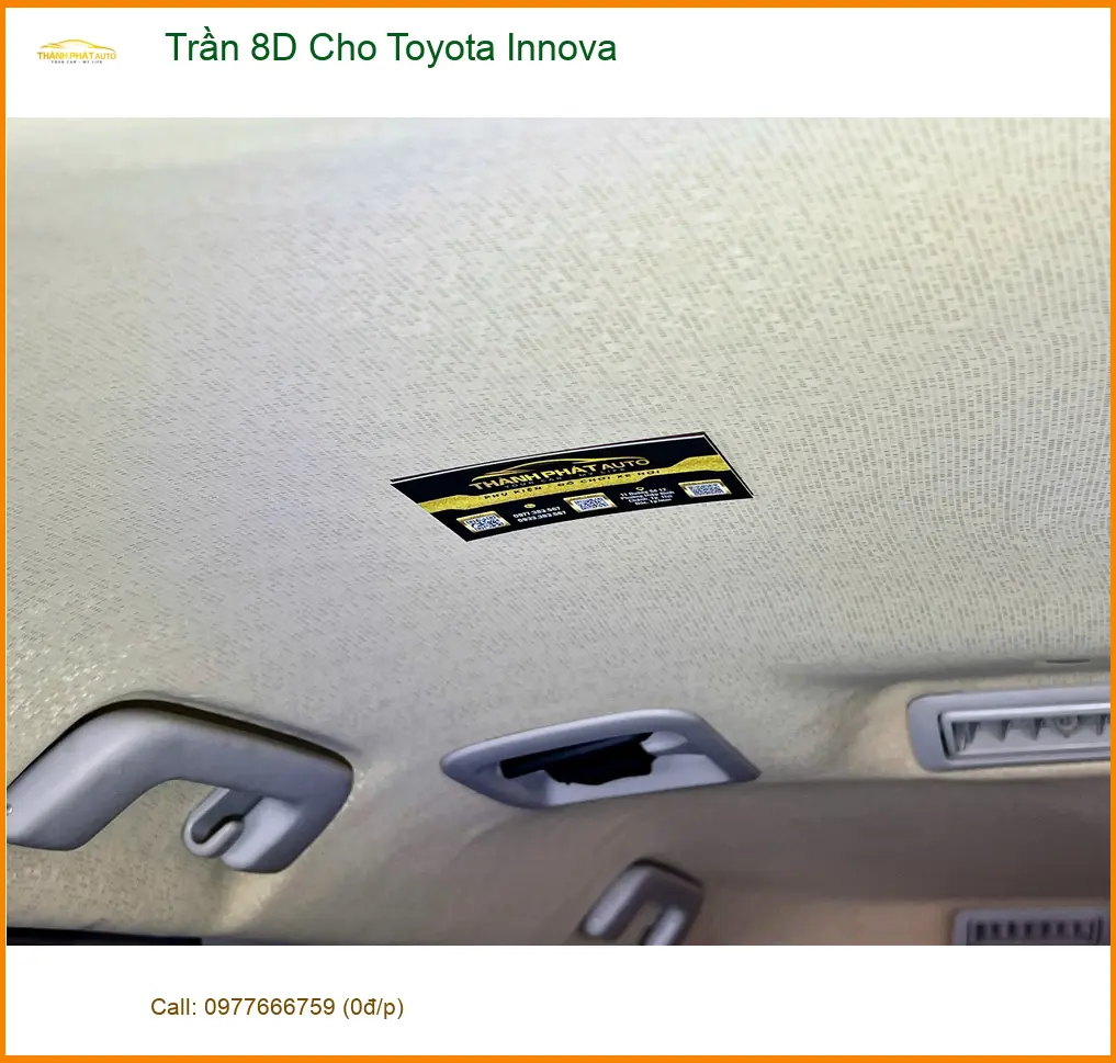Anh Tú làm Trần 8D cho Toyota Innova tại Quận 9 để nội thất sang trọng hơn ảnh thực tế 5