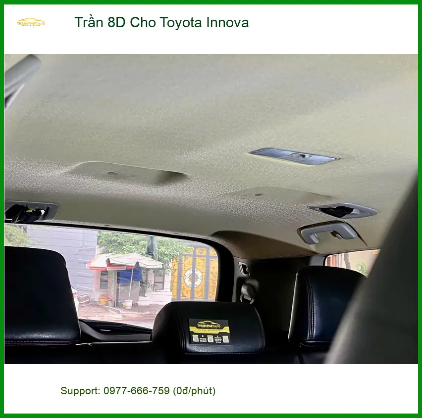 Anh Khôi lắp Trần 8D cho Toyota Innova tại Quận 5 chống nóng hiệu quả ảnh thực tế 2
