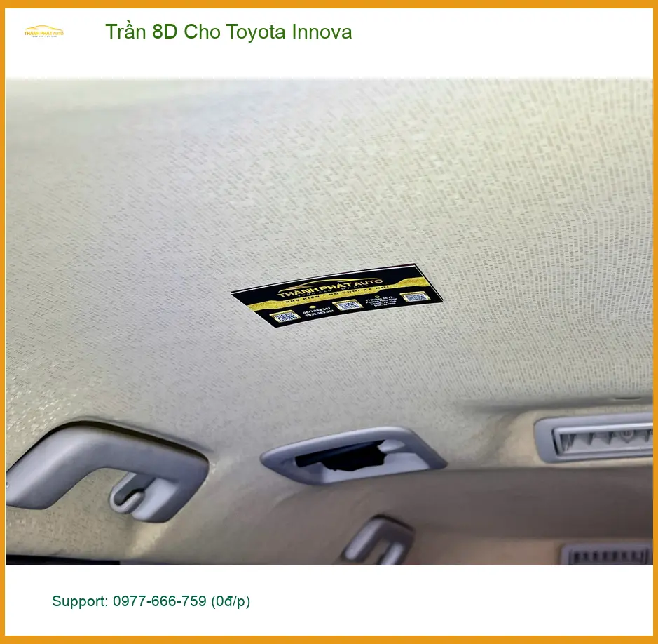 Anh Khôi lắp Trần 8D cho Toyota Innova tại Quận 5 chống nóng hiệu quả ảnh thực tế 3