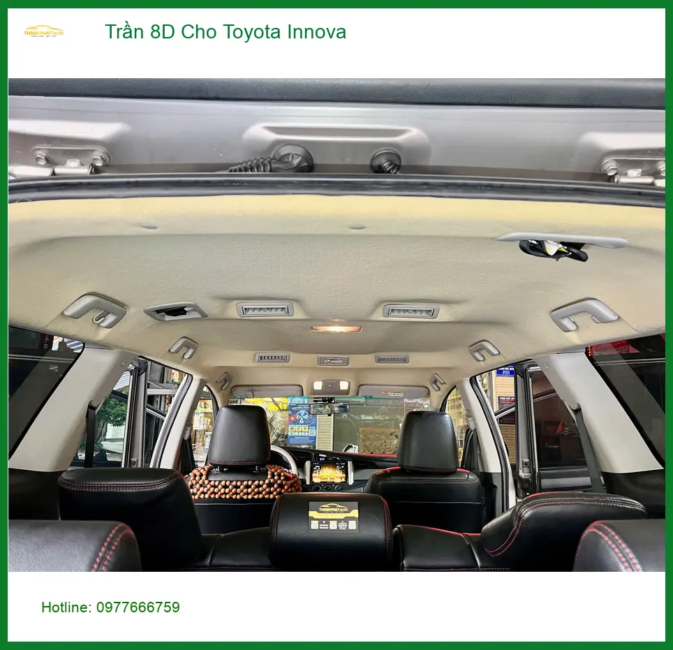 Anh Khôi lắp Trần 8D cho Toyota Innova tại Quận 5 chống nóng hiệu quả ảnh thực tế 5