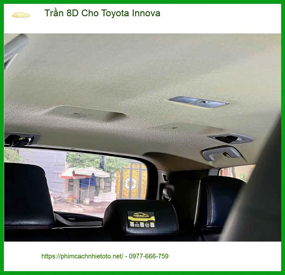 Chú Hải bọc Trần 8D Cho Toyota Innova tại Củ Chi để nội thất sang trọng hơn
