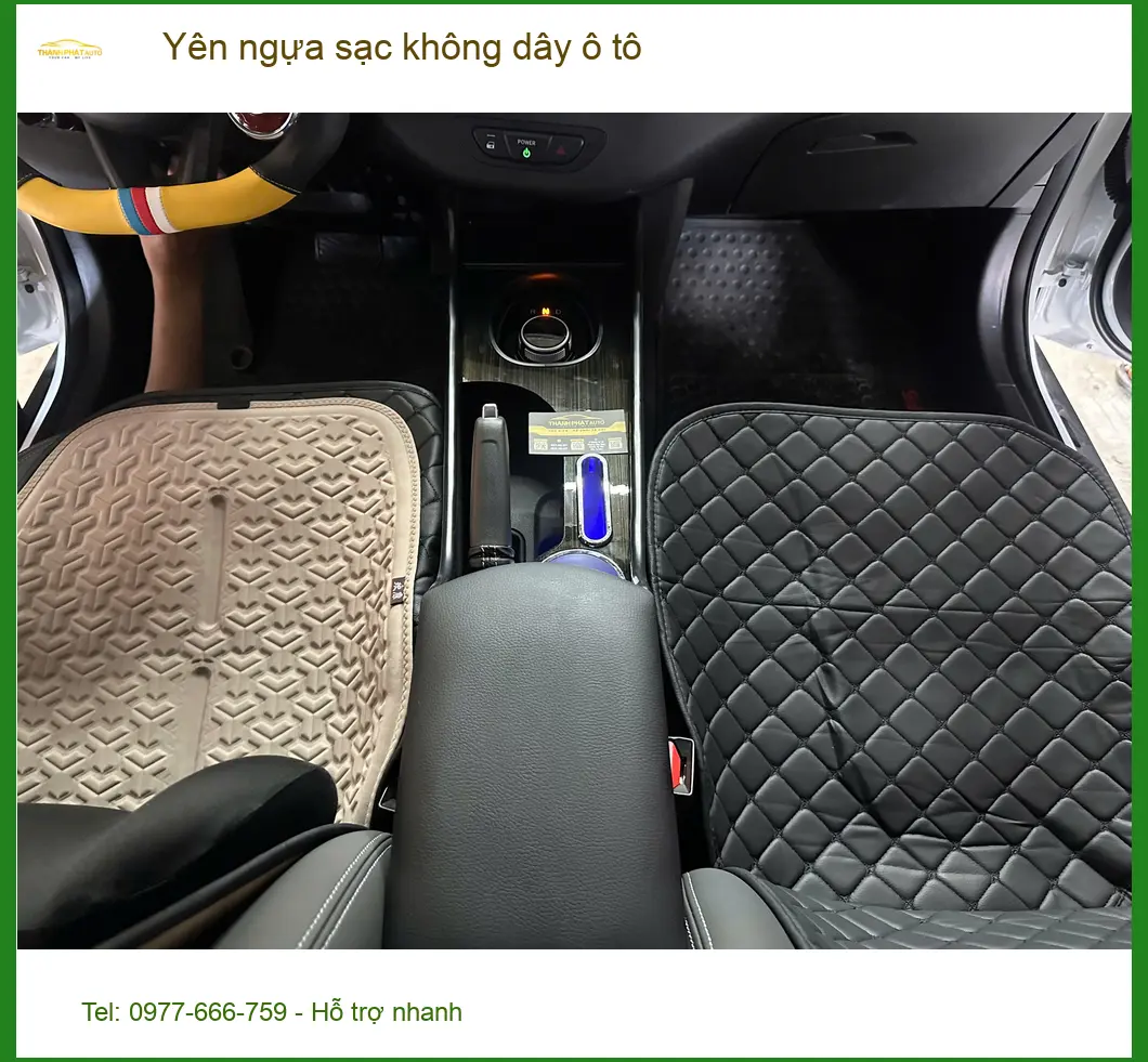 Anh Hưng lắp yên ngựa sạc không dây ô tô cho Hyundai Accent ở Quận 9