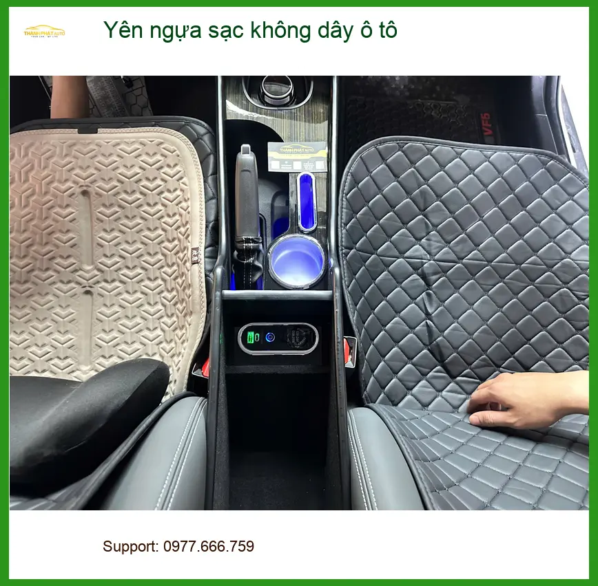 Anh Hưng lắp yên ngựa sạc không dây ô tô cho Hyundai Accent ở Quận 9 ảnh thực tế 4