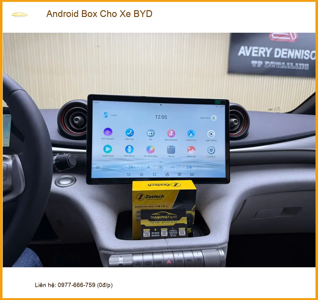 Chú Phát lắp Android Box cho BYD Atto 3 tại Quận 2 để nâng tầm trải nghiệm giải trí