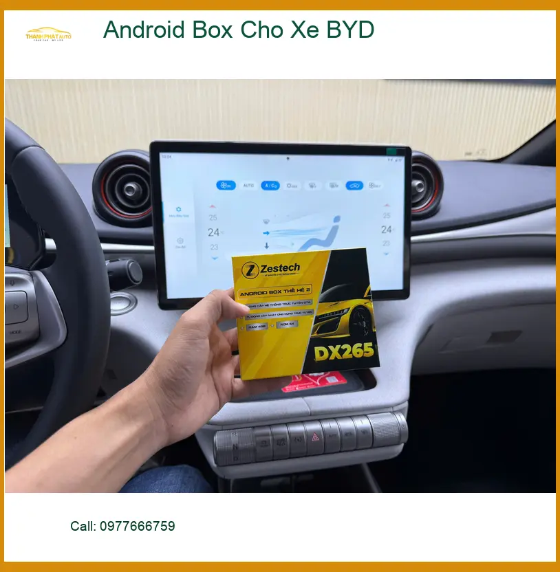 Anh Tùng lắp Android Box cho xe BYD Seal tại Quận Bình Tân vì cần giải trí thông minh hơn ảnh thực tế 3