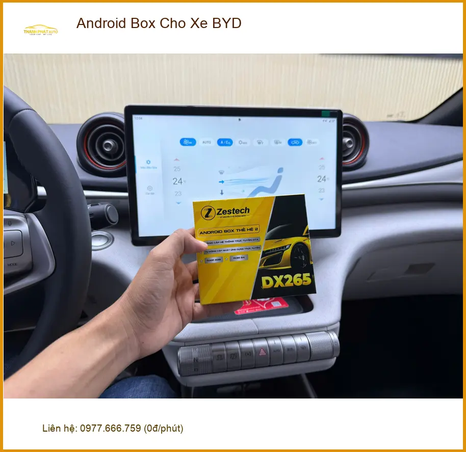 Anh Quang Dũng Lắp Android Box BYD tại Nhà Bè - Trải nghiệm giải trí đỉnh cao ảnh thực tế 2