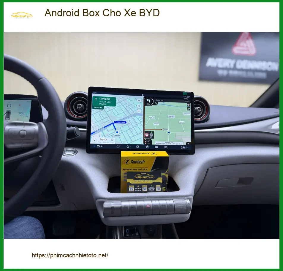 Chị Nguyệt lắp Android Box Cho Xe BYD tại Hóc Môn để xem giải trí không giới hạn ảnh thực tế 2