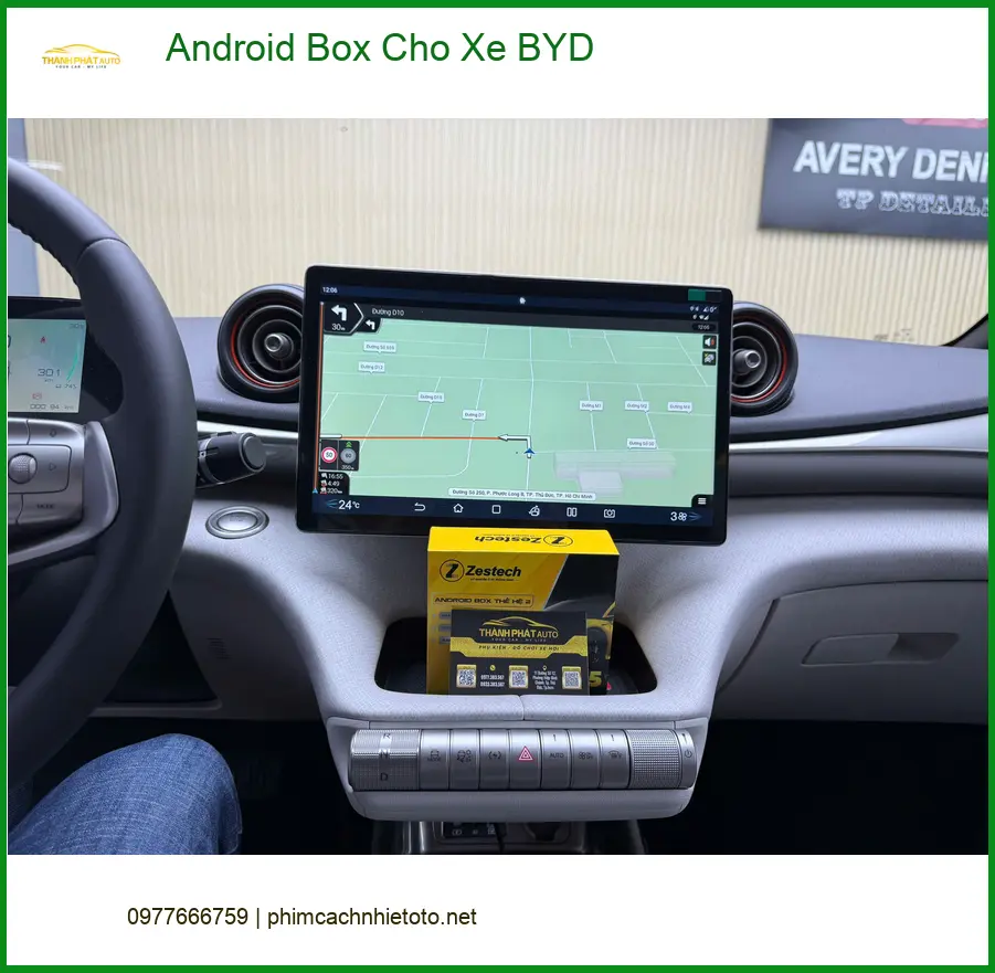 Chị Nguyệt lắp Android Box Cho Xe BYD tại Hóc Môn để xem giải trí không giới hạn ảnh thực tế 3