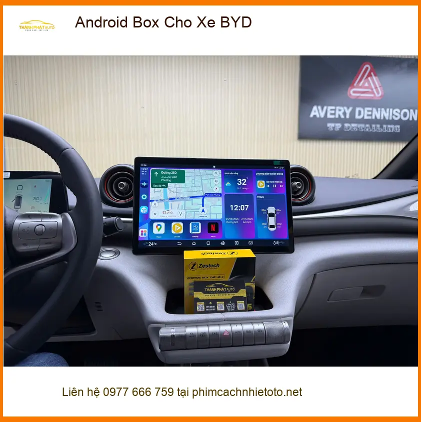 Chị Nguyệt lắp Android Box Cho Xe BYD tại Hóc Môn để xem giải trí không giới hạn ảnh thực tế 4