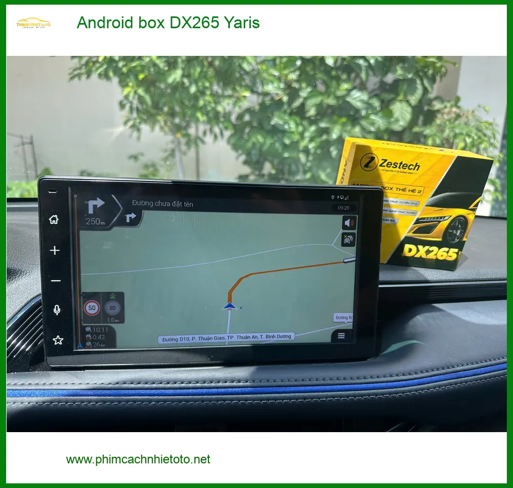 Anh Tùng lắp Android Box DX265 cho Toyota Yaris tại Quận 1 vì muốn xem YouTube trên xe
