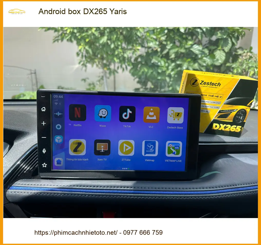 Anh Tùng lắp Android Box DX265 cho Toyota Yaris tại Quận 1 vì muốn xem YouTube trên xe ảnh thực tế 2