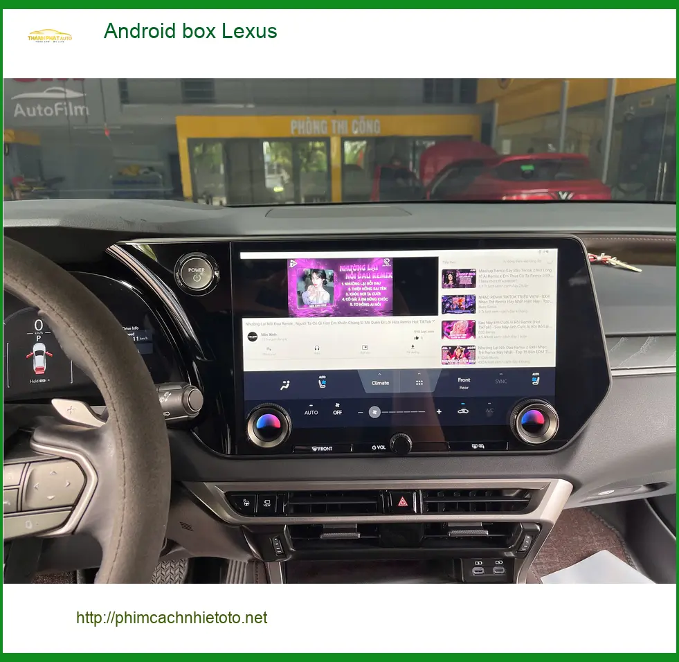 Anh Cường lắp Android box cho Lexus tại Hóc Môn để trải nghiệm tiện ích đỉnh cao