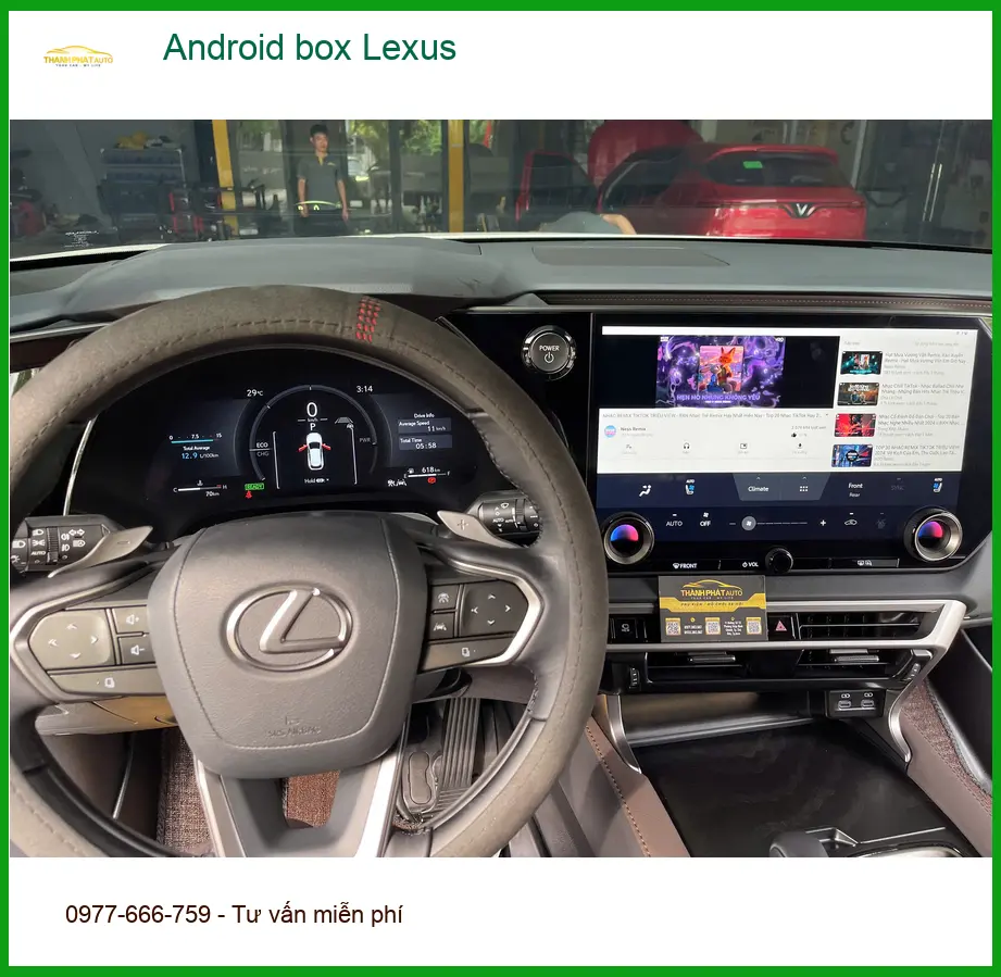 Anh Cường lắp Android box cho Lexus tại Hóc Môn để trải nghiệm tiện ích đỉnh cao ảnh thực tế 4